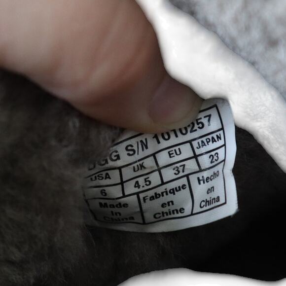 Ugg Womens Classic Mini Aurelyn Primer Boots Size 6 Gray Suede Sherpa Lined - Picture 8 of 10